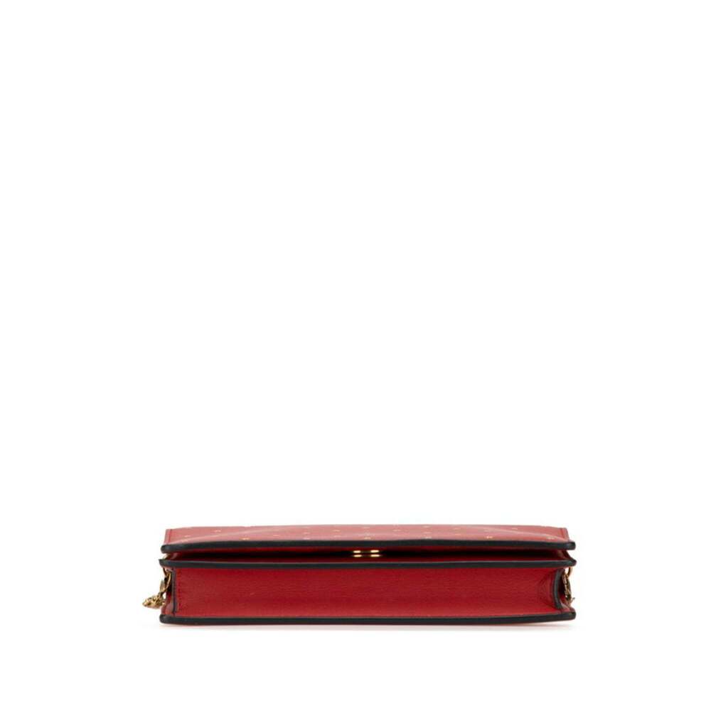 CHRISTIAN DIOR Red Leather Shoulder Bag - Picture 3 of 15
